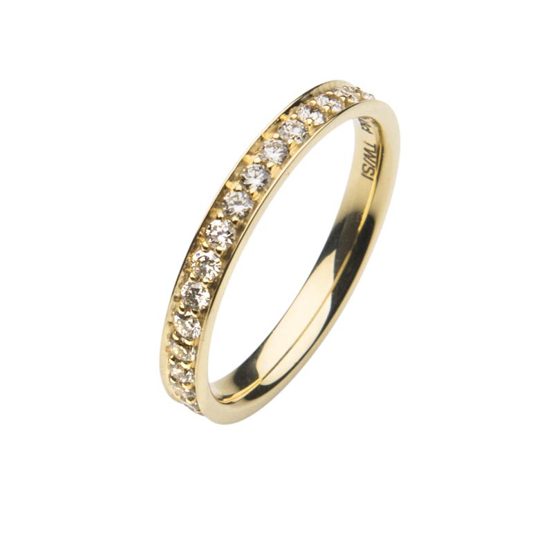 533689-5100-001 | Memoirering Borken 533689 585 Gelbgold, Brillant 0,460 ct H-SI100% Made in Germany   1.898.- EUR   